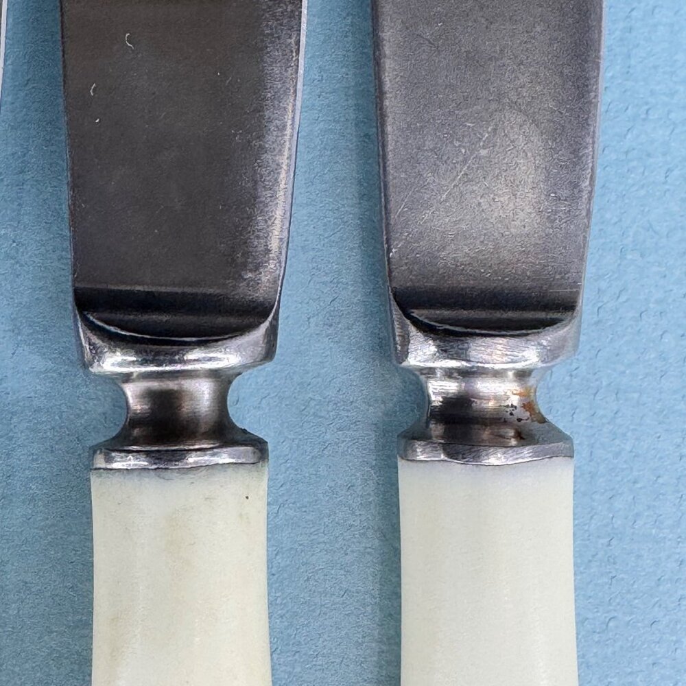 4 Vtg Russian USSR Soviet StainlessSteel Bakelite Handle Knives Cutlery Flatware - Picture 7 of 10